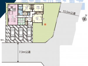 春日部市谷原新田、新築一戸建ての間取り画像です