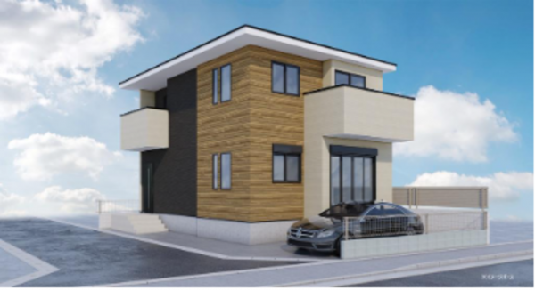 春日部市中央、新築一戸建ての画像です