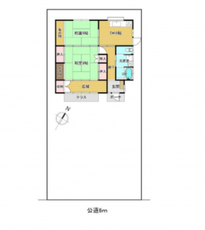 春日部市豊町、中古一戸建ての間取り画像です