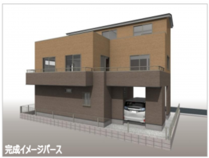 春日部市藤塚、新築一戸建ての画像です