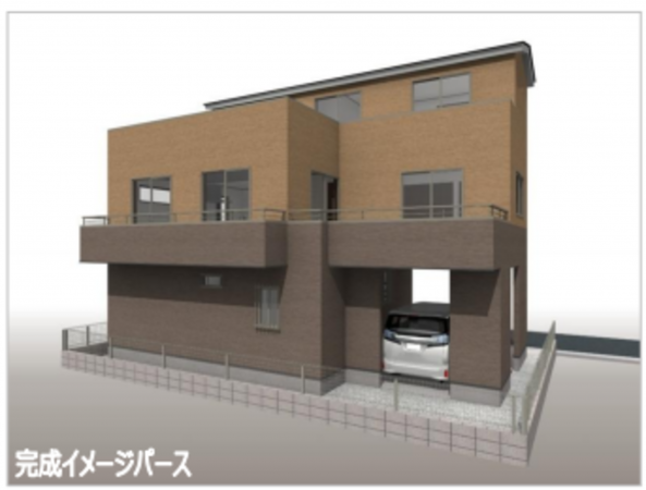 春日部市藤塚、新築一戸建ての画像です
