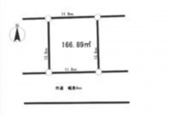 春日部市米島、土地の画像です