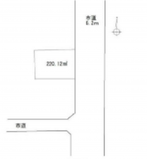 春日部市下柳、土地の間取り画像です
