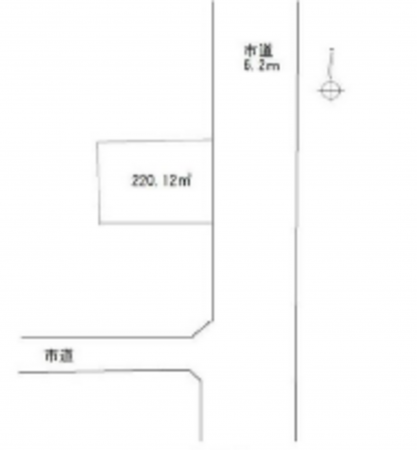 春日部市下柳、土地の間取り画像です