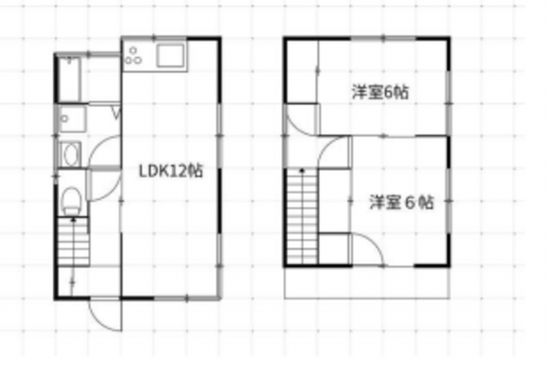 春日部市一ノ割、中古一戸建ての間取り画像です