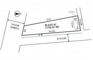春日部市永沼、土地の画像です