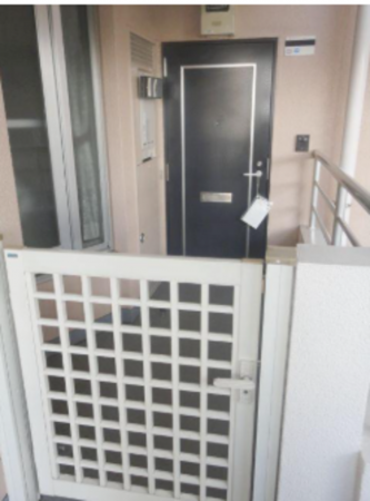 春日部市備後東、中古マンションの玄関画像です