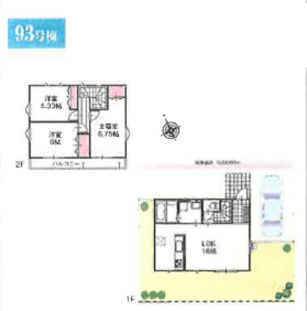 春日部市新宿新田、新築一戸建ての間取り画像です