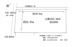 春日部市赤沼、土地の画像です