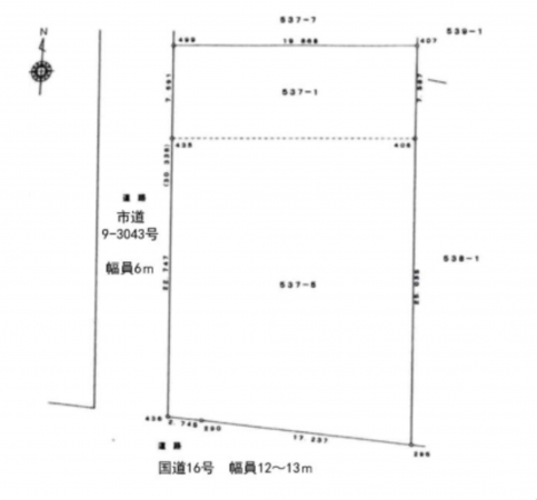 春日部市下柳、土地の画像です