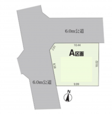 春日部市藤塚、土地の画像です