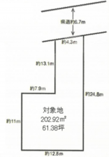 春日部市大畑、土地の画像です