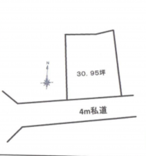 春日部市南中曽根、土地の画像です