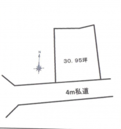 春日部市南中曽根、土地の画像です