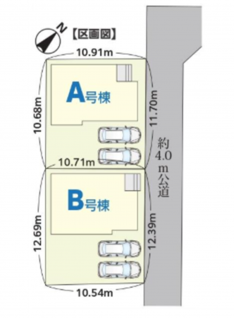 春日部市増戸、新築一戸建ての画像です