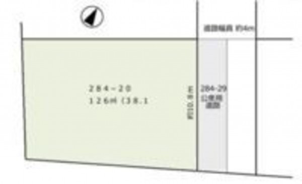 春日部市塚崎、土地の画像です