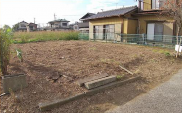 春日部市塚崎、土地の画像です