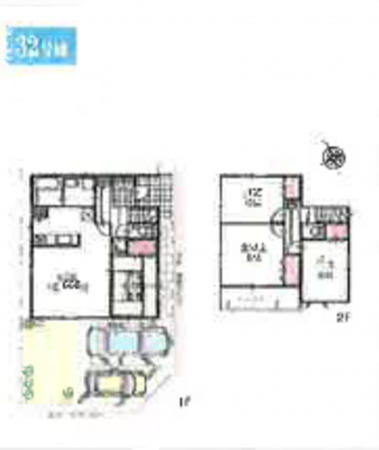 春日部市新宿新田、新築一戸建ての間取り画像です