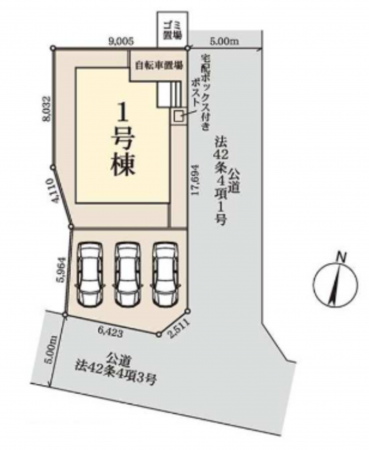 春日部市西金野井、新築一戸建ての画像です