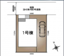 春日部市米島、新築一戸建ての画像です