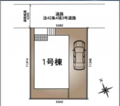 春日部市米島、新築一戸建ての画像です