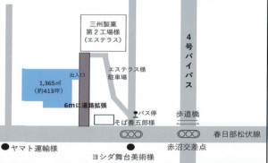 春日部市銚子口、土地の画像です