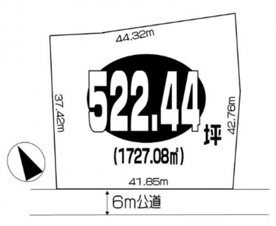 春日部市銚子口、土地の画像です