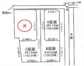 春日部市永沼、土地の画像です