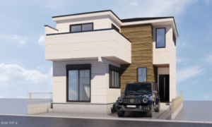 春日部市中央、新築一戸建ての画像です