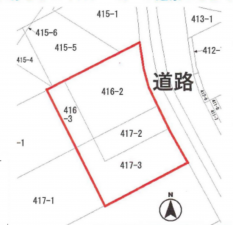春日部市武里中野、土地の間取り画像です
