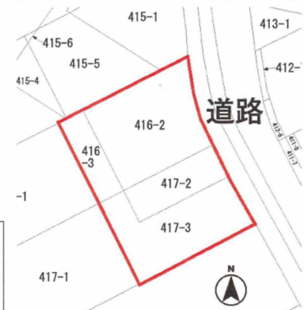 春日部市武里中野、土地の画像です