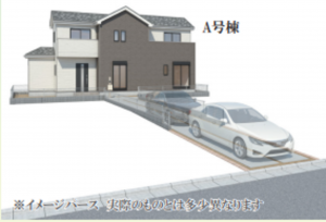 春日部市本田町、新築一戸建ての画像です