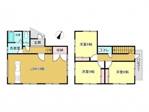 春日部市牛島、収益物件/その他の間取り画像です