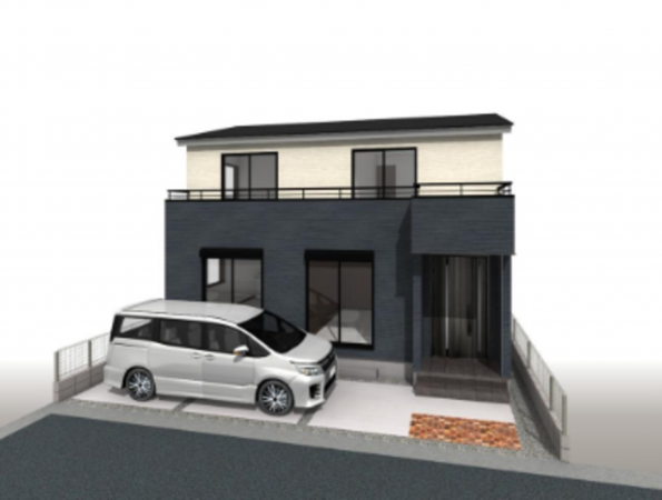 春日部市中央、新築一戸建ての画像です