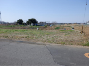 春日部市銚子口、土地の画像です