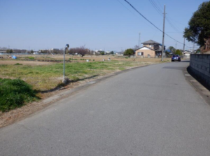 春日部市銚子口、土地の画像です