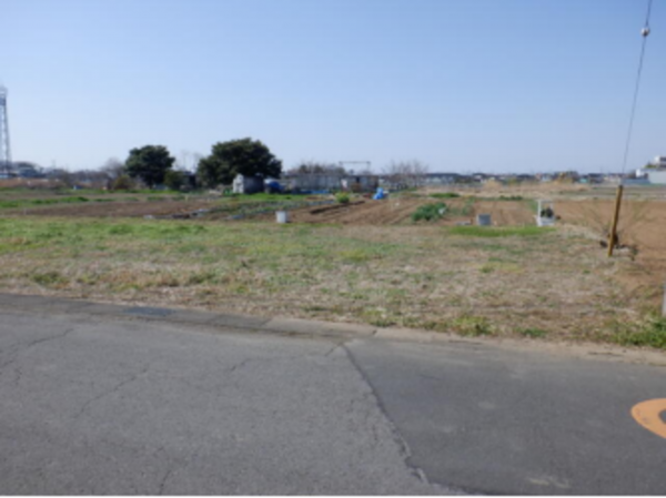 春日部市銚子口、土地の画像です