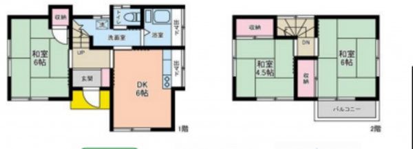 春日部市緑町、土地の間取り画像です