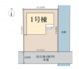 春日部市米島、新築一戸建ての画像です