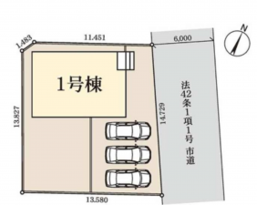 春日部市武里中野、新築一戸建ての画像です