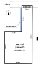 春日部市八丁目、土地の間取り画像です