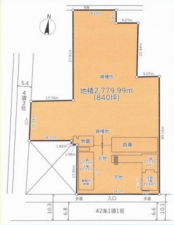 春日部市永沼、土地の間取り画像です