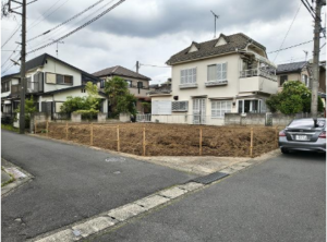 春日部市大枝、土地の画像です