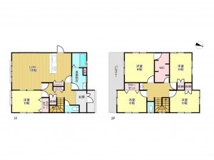 春日部市南、新築一戸建ての間取り画像です