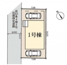 春日部市上蛭田、新築一戸建ての画像です