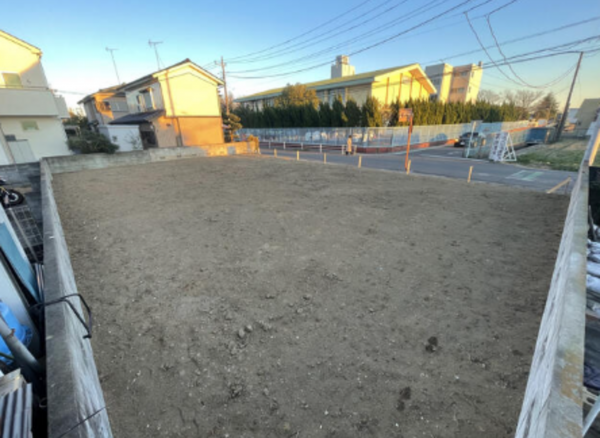 春日部市藤塚、土地の画像です
