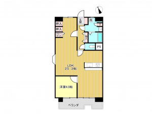 春日部市粕壁東、中古マンションの間取り画像です