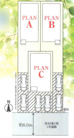 春日部市本田町、新築一戸建ての画像です