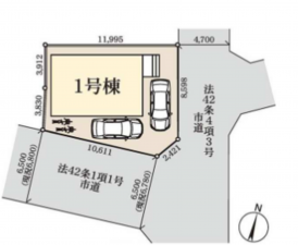 春日部市藤塚、新築一戸建ての画像です