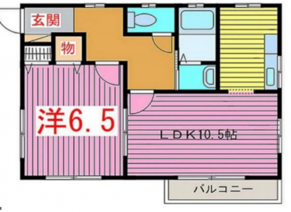 春日部市南、収益物件/アパートの間取り画像です